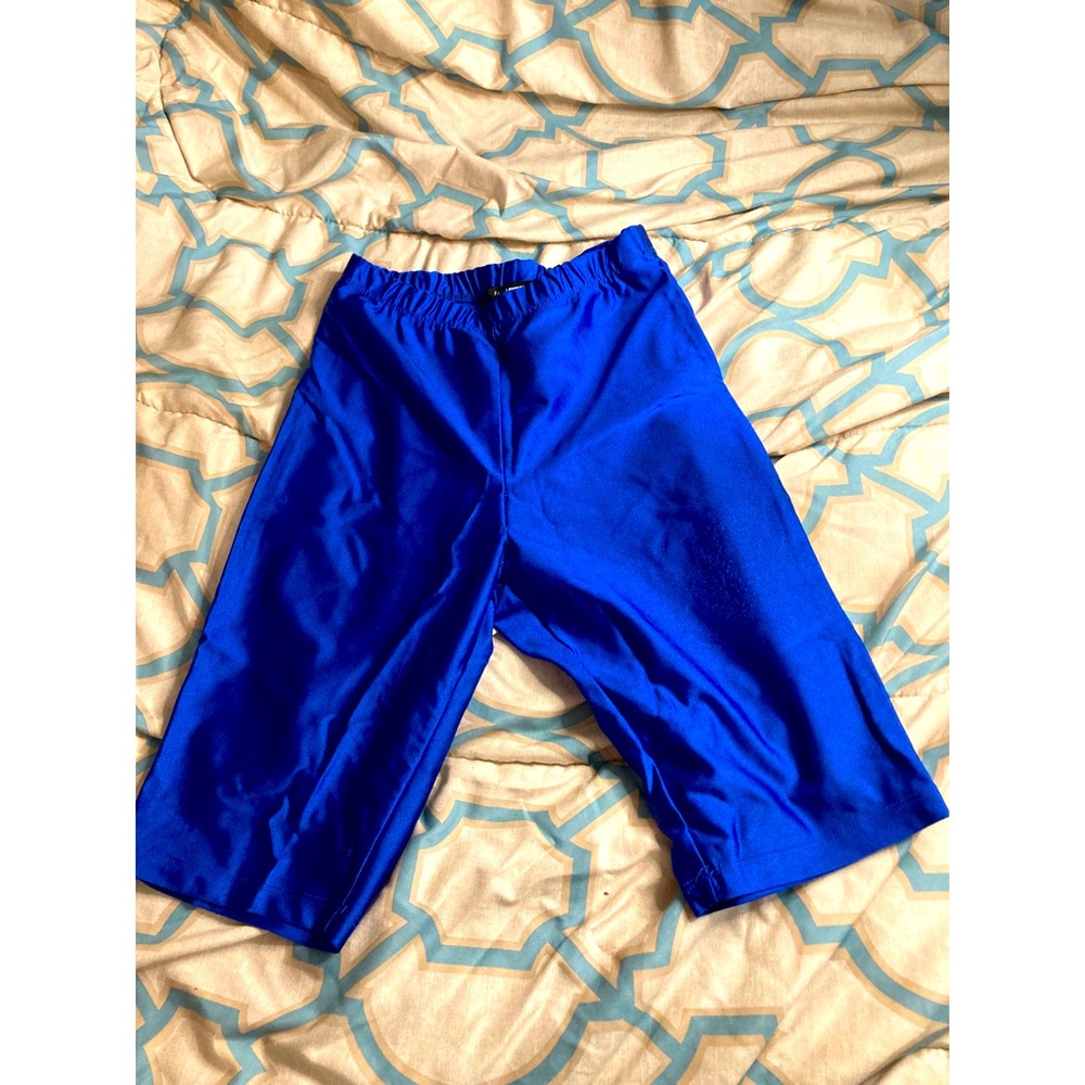 Blue Biker Shorts